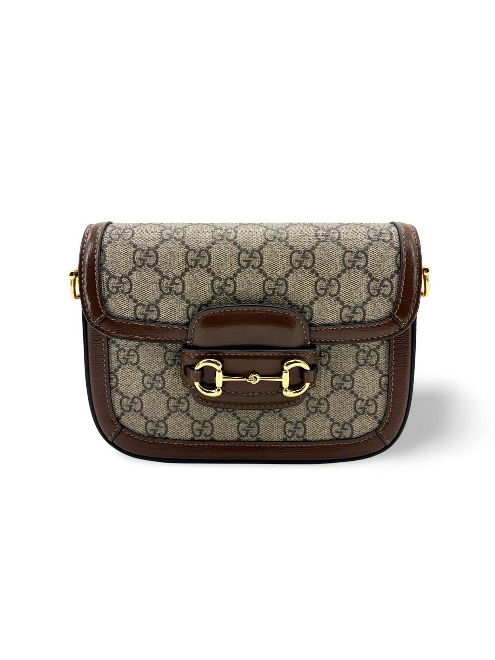 Gucci Horsebit Mini Shoulder Bag Beige #357445F60B